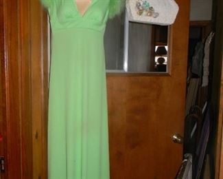 vintage gown /purses