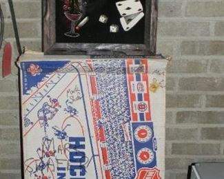 Velvet picture / large HOCKEY game