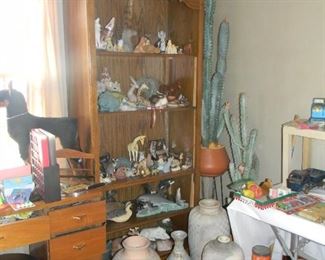 western pottery / faux cactus