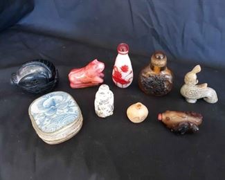 Nice Assortment Of Carved Figurines, Etc