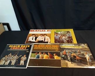 Beatles, Monkees And Beach Boys LPs