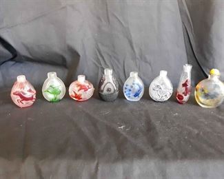 Eight Glass Snuff Bottles