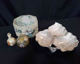 Original Pieces By Gwen Gordon with retro serving dish