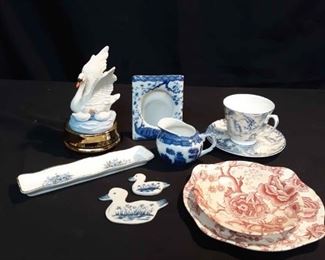 Red White And Blue Decor And Dishes