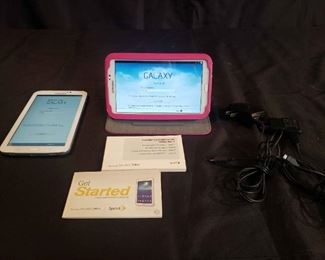 Two Samsung Galaxy Tab 3 Tablets