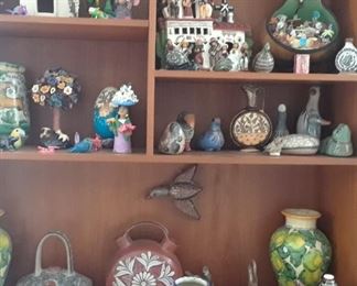 The folk art collection varies from region to region.