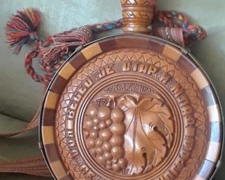 Moroccan decorative wine flask, mint condition.