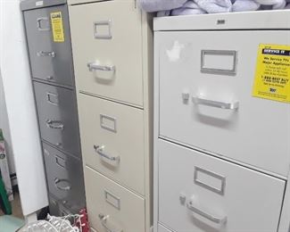 File cabinets are available.