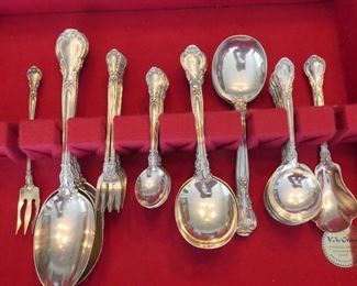 Assorted pieces of sterling flatware are available Shown is an example.