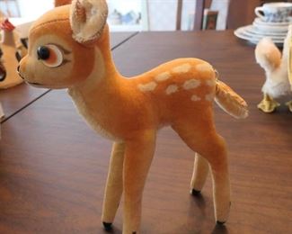 Stieff Bambi with ear button intact. Smaller size.