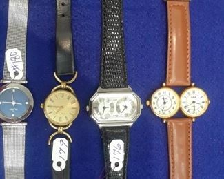 Fashion watches including Gucci