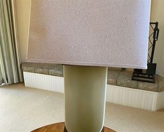 Ceramic green lamp $100