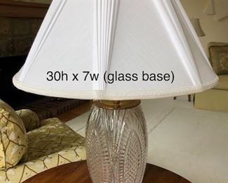 Vintage Waterford table lamp $300