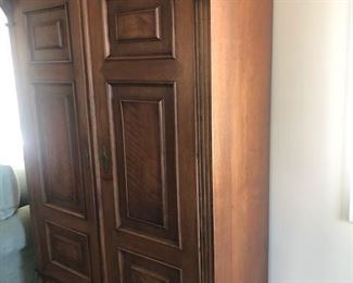 Hutch- 2 large doors open to clothes hanging space; lower pull-out draw. $500. Delivery available please enquire.