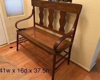 Available now. Handmade antique bench in very good condition- $260