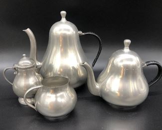 Meeuws Holland vintage pewter tea set $200