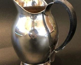 Danish 6"h silver plated pitcher with wooden handle (more pics available) $125