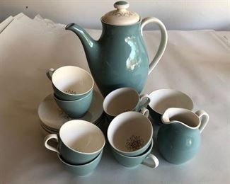 Royal Doulton tea set 6, pattern Desert Star. $150