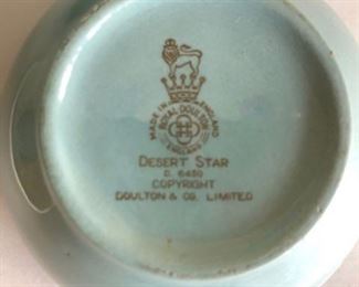 Royal Doulton tea set 6, pattern Desert Star. $150
