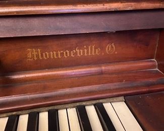 late 1800's Edna Piano-Upright Hand Carved Piano Organ from  Monroeville, OH