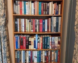 1 of 6 BOOKCASES filled with GOOD BOOKS (Including  WAR, SAILING, RAILROAD, AVIATION, TRAINS, BOATS, ARCHITECTURE, COOKING, ETC. 