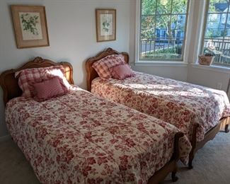 PAIR of FRENCH TWIN BEDS (Covers are not for sale) $375