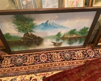 Oil on canvas -oriental painting -$125.