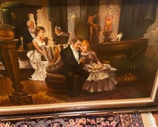 Painting - Sitting room framed - $100.