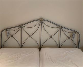 King Size Metal  Headboard and footboard and side rails -$275.