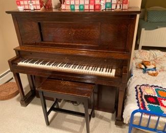 Player Piano in working condition - $2000                                      music rolls - approximately - 100 rolls - $250.