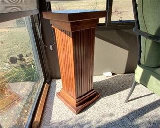 Wood plant stand