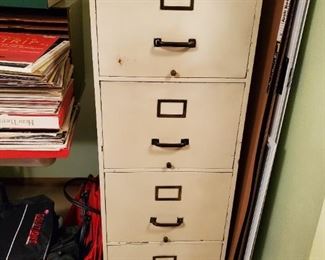 Sturdy metal file cabinet