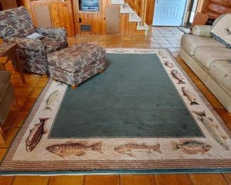 Large flyfishing area rug