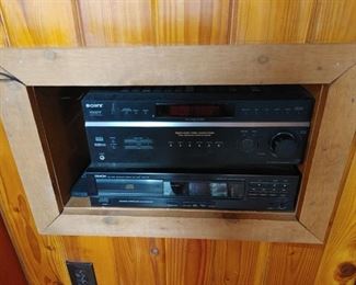 Home Sony A/V center and Denon CD player