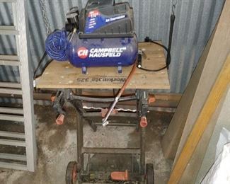 Compressor and workbench
