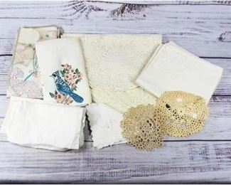 Beige White Home Decor Doilies, Tablecloths, Placemats and More