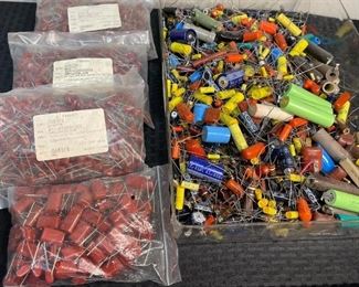 Mixed Variety Lot of Vintage Electronic Capacitors