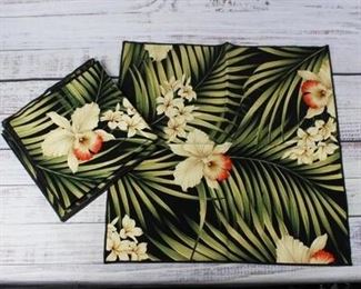 Tropical Palm Tree Hibiscus Table Cloths