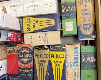 Vintage Vacuum Radio Tube Lot, variety, untested