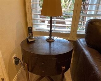Allan Copley Designs Side table with lamp