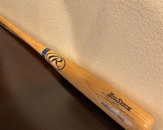 Autographed Baseball bat Tony Gwynn - WE also have an autographed football and hat by LT - Chargers