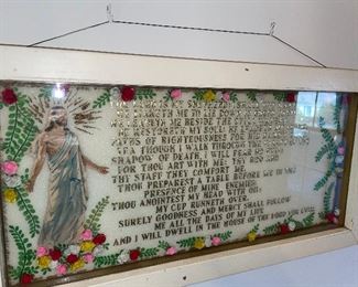 Vintage hand made Psalm 23