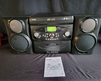 6 Disk CD and Tape Stereo System
