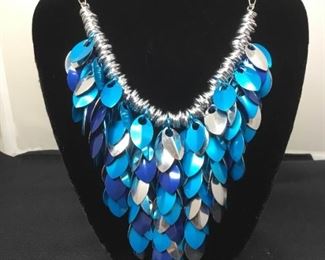 Anodized Aluminum Scale Necklace II