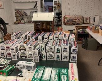 OVER 80 HESS TRUCKS NEW IN BOX, NEVER PLAYED WITH!