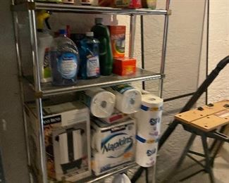 BRAND NEW CLEANING SUPPLIES IN BASEMENT 