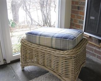 White Washed Ottoman $75.00
