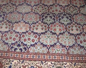 Turkish Area Rug Blue /Beige tones - size approx. 8x12