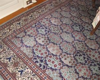 Turkish Rug-approx. 8x10 Blue/Beige tones-good condition. $ 500.00