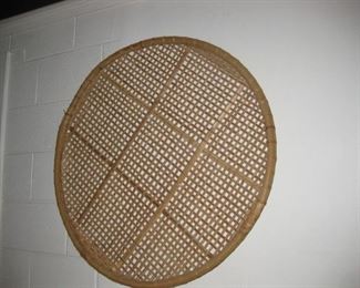Round Natural Wicker Wall Hanging $49.00
